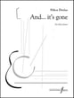 And... it's gone Guitar and Fretted sheet music cover